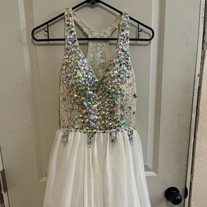 White homecoming dress
